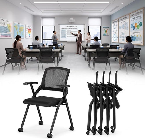 10 Pack Folding Office Chair by Unknown