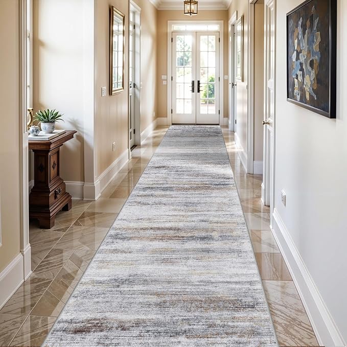3x14 Washable Hallway Runner Rug: Extra Long Runners by WIEVEDENS