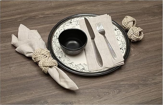 ALPHA Living HOME Napkin Rings Set of 12 - Image 6