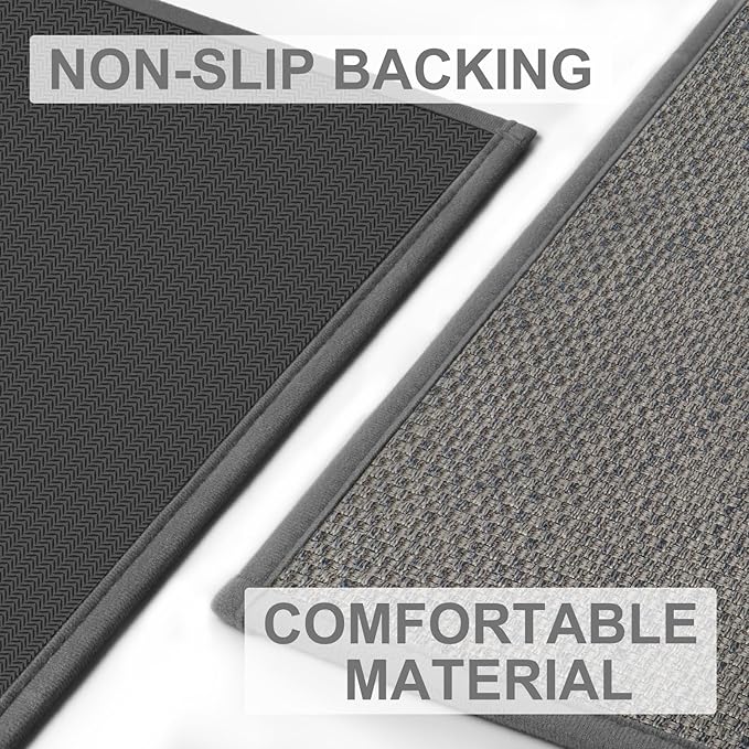 LEKEEPGO Long Door Mat 24"x59", Non Slip Door Mat Indoor Entrance, Rubber - Image 2