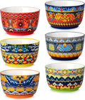 vancasso Ramekins 8 oz Oven Safe, Bohemian Style Creme Brulee Ramekin Set of 6 by vancasso