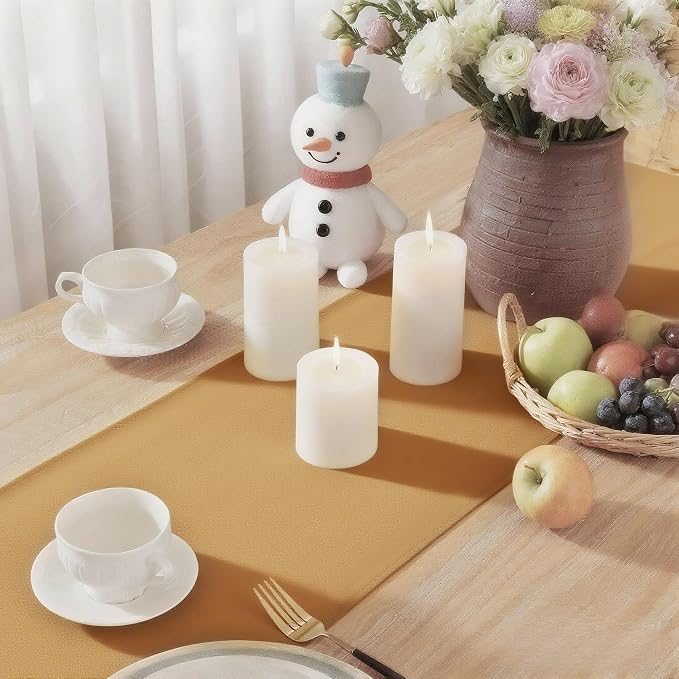 Gold Table Runner, Waterproof Washable Runners 90 Inches Long | Reusable 12x90 - Image 6