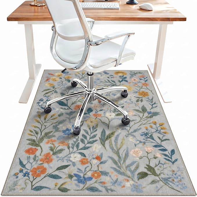 48"x72" Office Chair Mat for Hardwood Tile Floor, Under Desk Carpet Protector by BESBLEE