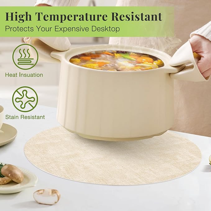 Fyvva Placemats Set of 8, Stain & Scratch Resistant, - Image 3