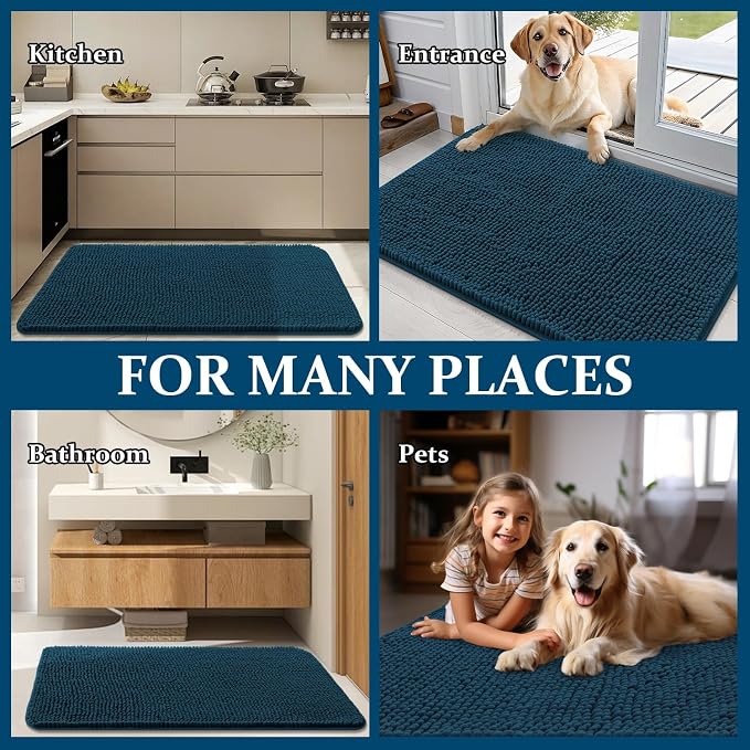 OLANLY Dog Door Mat for Muddy Paws 70x24, Absorbs Moisture and Dirt, Absorbent - Image 8