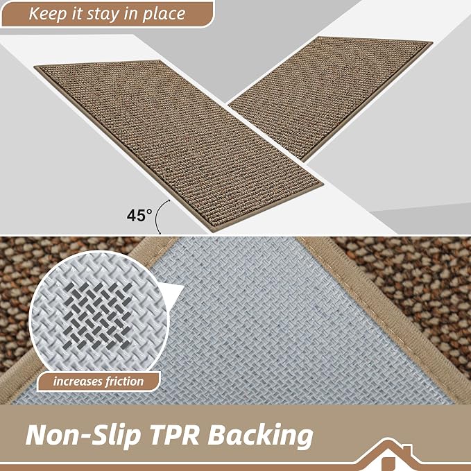 BEQHAUSE Dirt Trapper Door Mat 32" x 48", Non-Slip Washable Doormats Entrance - Image 6