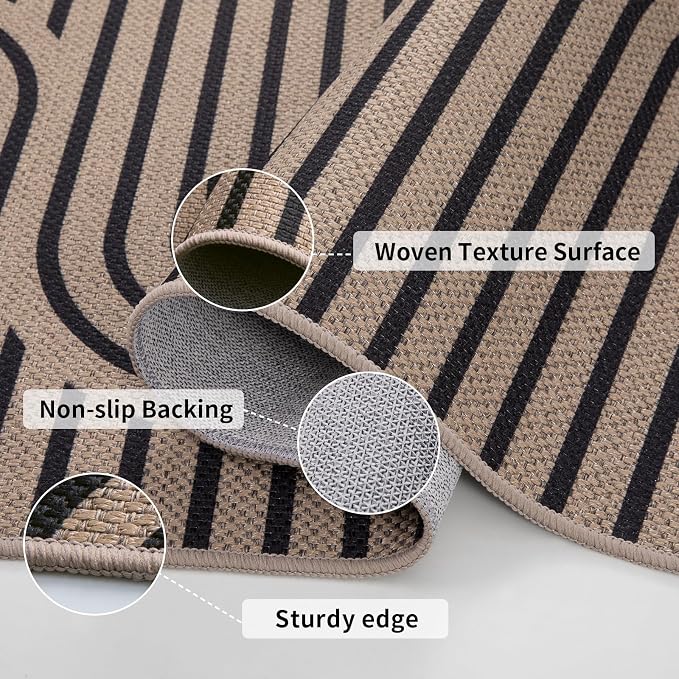 Tangsoo Easy Jute 4x6 Washable Outdoor Area Rug - Image 3