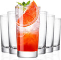 Water Glasses Set of 6, 13.5oz Highball Glass Cups by Unknown