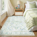 CAPALOCA Machine Washable Rugs Nursery Rug 4x6 Cute Girl Non Slip Low Pile by CAPALOCA