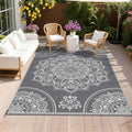 Pauwer Waterproof Outdoor Rug 6x9, Reversible Plastic Straw Patio Camping Rug by Pauwer