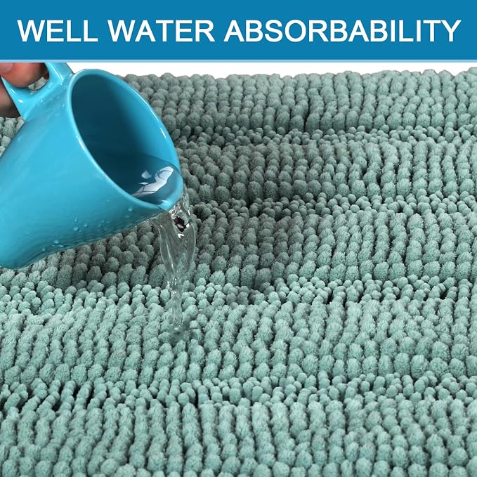 H.VERSAILTEX Bathroom Rugs Bath Mat Runner Rug Non Slip Kitchen Rug Extra Long - Image 5