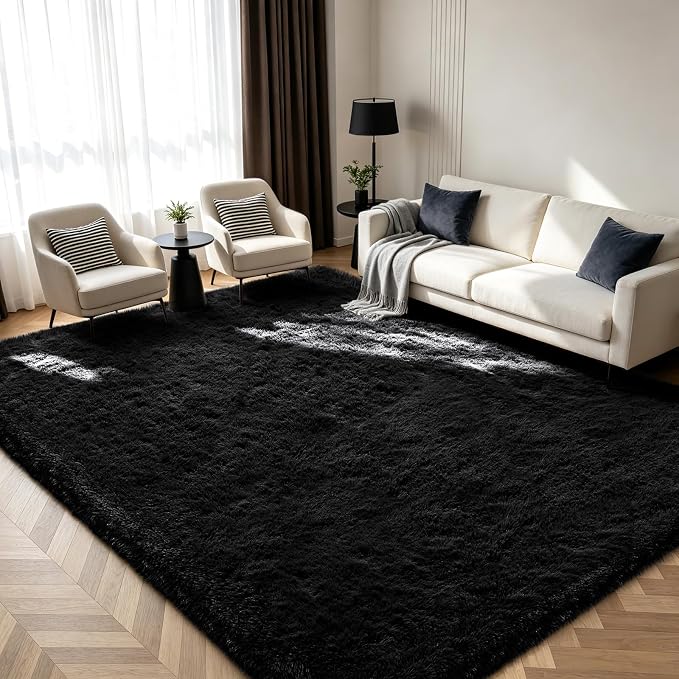 Shag Area Rugs for Bedroom Living Room, 6X9 Ultra Soft Fluffy Area Rugs for Dorm by Boshengya