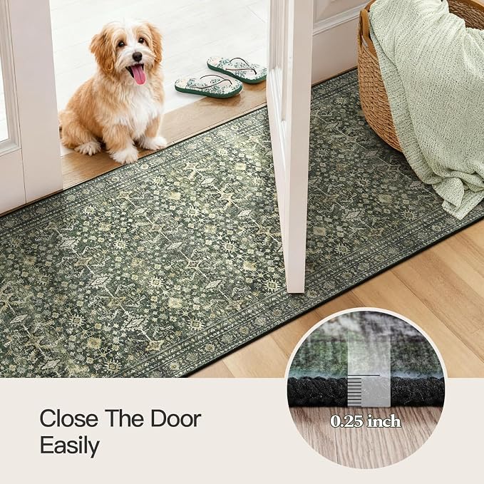Lofus 2'6"x12' Area Rug for Hallways, Low Pile Soft Carpet Runner for Kitchen - Image 8