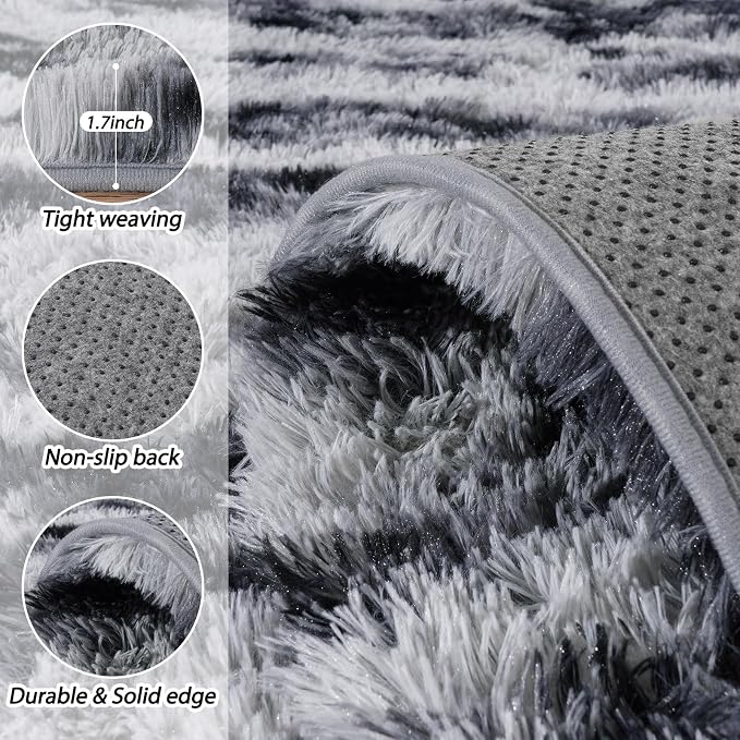 8x10 Area Rugs for Living Room, Ultra Soft Fluffy Large Shaggy Rug Carpet for - Image 5