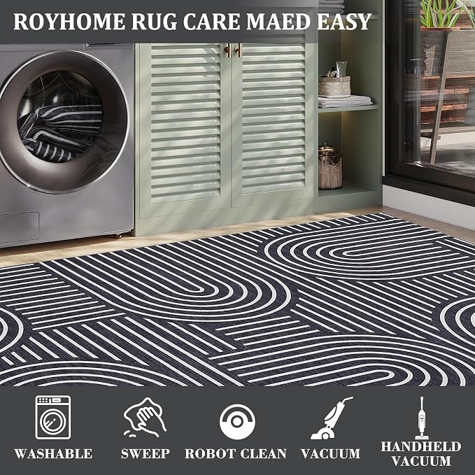 ROYHOME Washable Rug 3x5 Area Rugs - Image 5