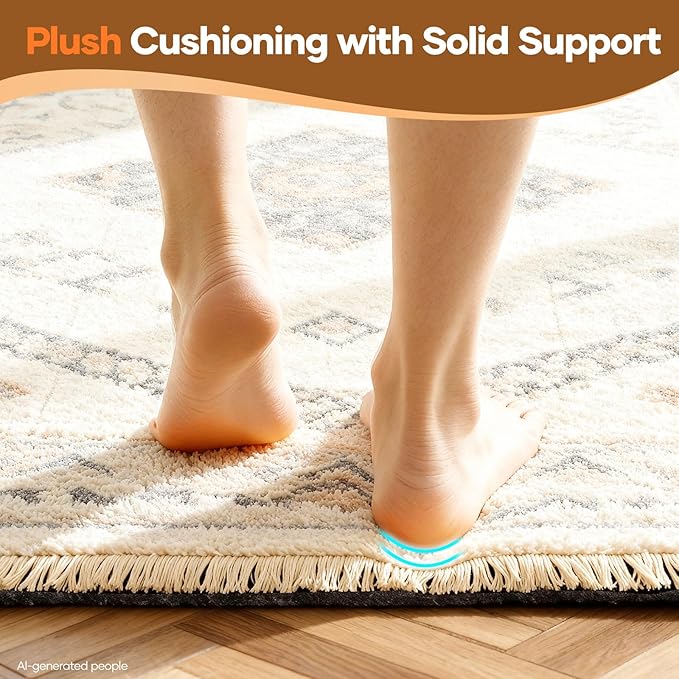 Veken Non Slip Cushioned Runner Rug Pad Gripper 2 x 7 Ft, Felt and Silicone - Image 6