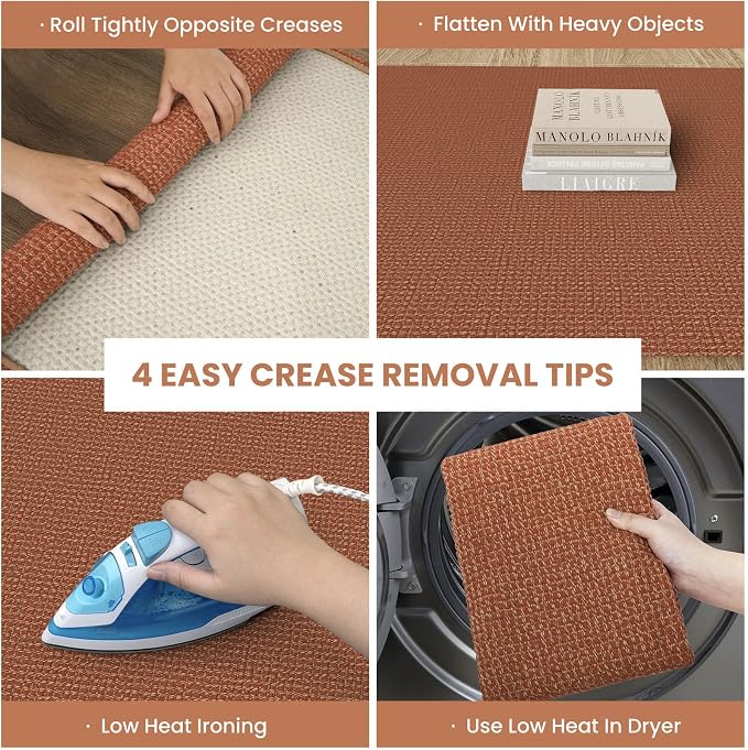 IOHOUZE Washable Runner Rug 2.6x10 Non Slip Rubber Backed Long Hallway Runner - Image 6