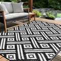 Outdoor Patio Plastic Straw Rug by Kalafun