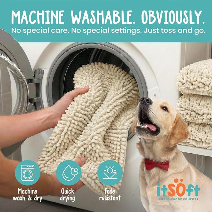 Dog Rugs for Muddy Paws 34x21 | Cleaner Mud Free Floors | Muddy Dogs Mats for - Image 5