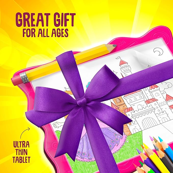 Dan&Darci Light Up Tracing Pad for Kids - Arts & Crafts Writing Drawing Tracer Board, Craft Kit for Girls & Boys Ages 6-12 - Birthday Toys Gifts Ideas for Girl or Boy 6+ Year Old Gift Toy - 6 7 8 9 10