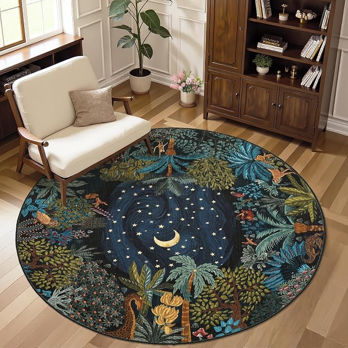 GarveeHome Round Area Rugs 5ft for Bedroom - Image 7