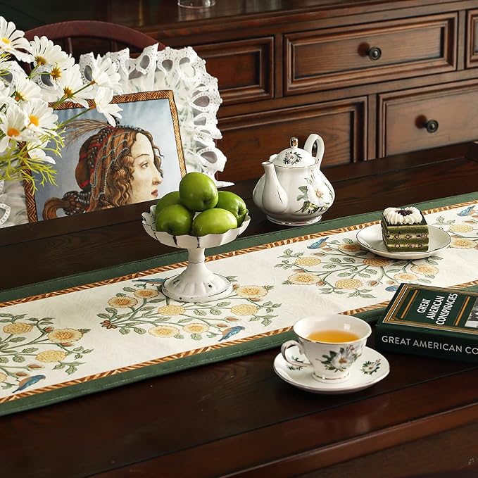 Patdrea Designer Elegant French Velvet Table Runner, Thanksgiving Dining Table - Image 6