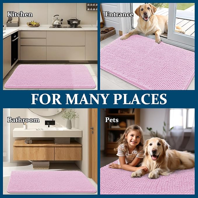 OLANLY Dog Door Mat for Muddy Paws 36x24, Absorbs Moisture and Dirt, Absorbent - Image 8
