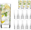 Highball Glasses Set of 12, 13oz Tall Drinking Glasses, Water Glass by PureGlassPureStyle