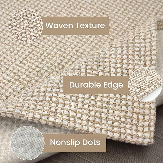 IOHOUZE Washable Area Rug 5x7 Non Slip Rubber Backed Rugs - Image 6