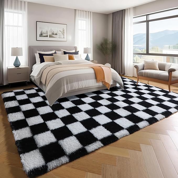 KICMOR Rugs for Living Room 7x10 Area Rug, Indoor Soft Plush Big Rug for Kids - Image 3
