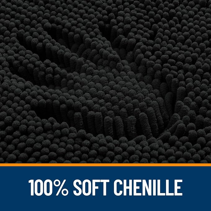 OLANLY Large Bathroom Rugs 40x32, Extra Soft Absorbent Chenille Bath Rugs - Image 3