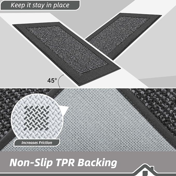 BEQHAUSE Indoor Door Mat 36" x 60", Dirt Trapper Door Mats Non-Slip Entryway - Image 4