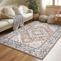 Lessymo 3 x 5 Area Rugs for Living Room- Machine Washable Area Rugs Boho Faux by Lessymo