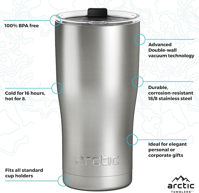 | 20 oz Rose Insulated Tumbler - Image 6