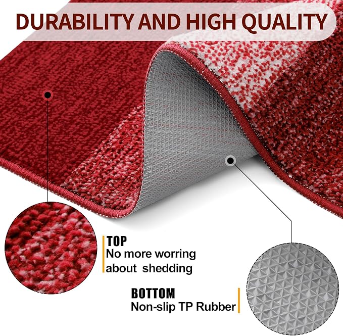 Kitinjoy Indoor Outdoor Door Mat, 71x24 Non-Slip Absorbent Dirt Trapper - Image 3