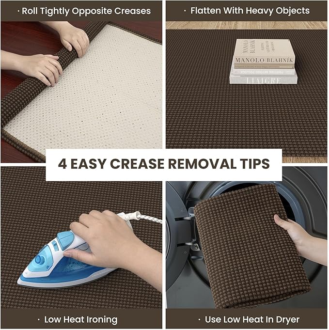 IOHOUZE Washable Runner Rug 3x10 Non Slip Rubber Backed Long Hallway Runner - Image 2
