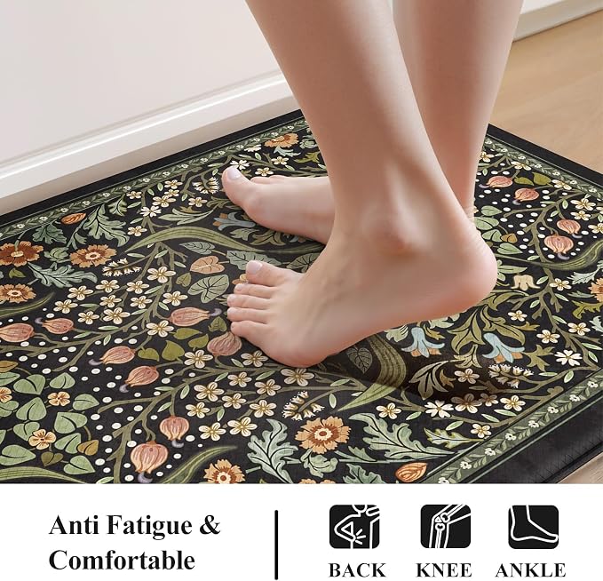 Collive Kitchen Mats Cushioned Anti Fatigue, Non Slip Waterproof Kitchen Floor - Image 3