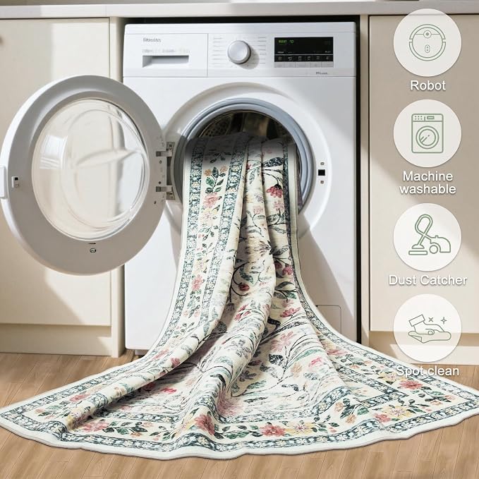 Runner Rug for Entryway: 2.6x10 Kitchen Rugs Non Slip Washable Ultra-Thin Soft - Image 8