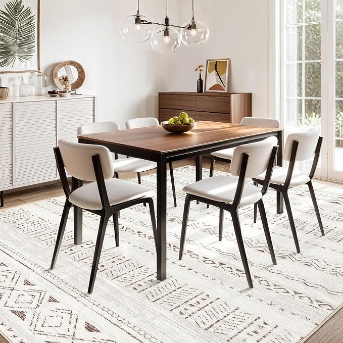 cotiled 6x8 Area Rugs Living Room Rug: Washable Boho Rugs - Image 6