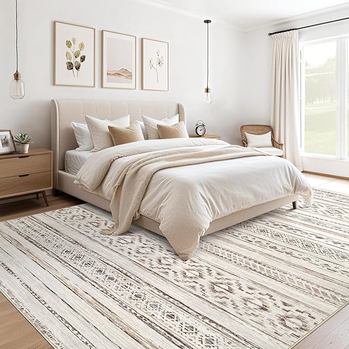 cotiled 6x9 Area Rugs Living Room Rug: Washable Boho Rugs - Image 3