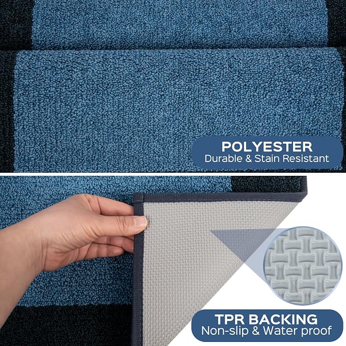 Machine Washable Runner Rugs Set of 2, Non Slip Kitchen Mats - Image 3