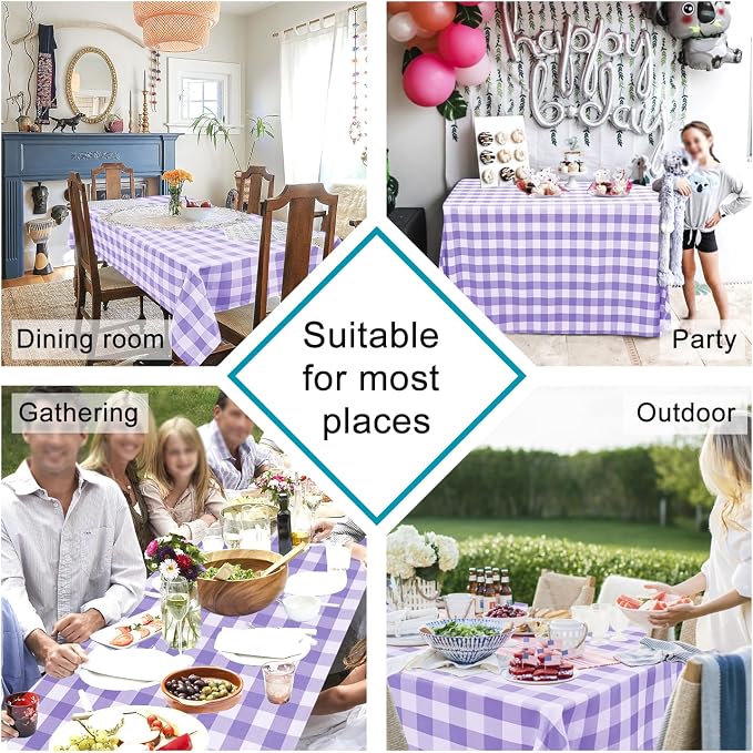 Checkered Square Tablecloth - Image 6