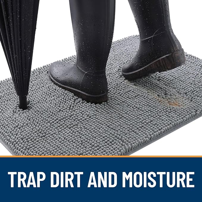 OLANLY Dog Door Mat for Muddy Paws 50x30, Absorbs Moisture and Dirt, Absorbent - Image 2