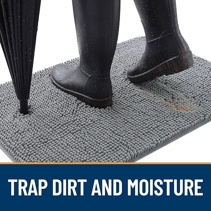 OLANLY Dog Door Mat for Muddy Paws 59x32, Absorbs Moisture and Dirt, Absorbent - Image 2