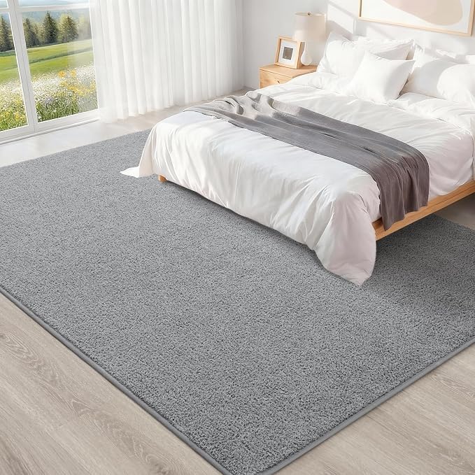 6x9 Feet Grey Area Rugs for Bedroom, Indoor Washable Memory Foam Rug for Living - Image 6