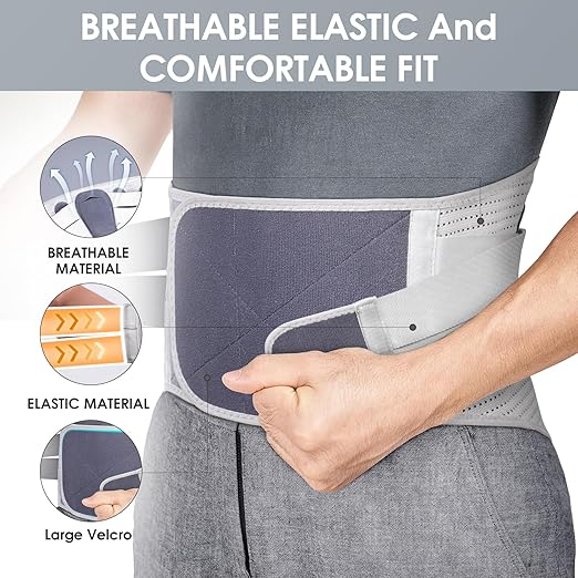 Elastic Abdominal Binder Lower Waist Support Belt, Post Surgery Postpartum Belly Band Wrap Back Support Belt Stomach Compression Wrap Waist Recovery for Men and Women (XXX-Large)