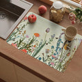 Vinyl Placemats Set of 6-12x17 Inch by NEIGELUO