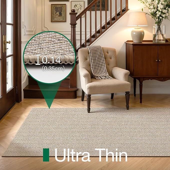 LUMI Ultra Thin Runner Rug for Hallway 2.3'x12', Non-Slip Entryway Rug - Image 3