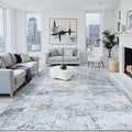 9x12 Area Rugs Washable Rug:Anti-Skid Abstract Modern Living Room Rug Soft Thin by Crority