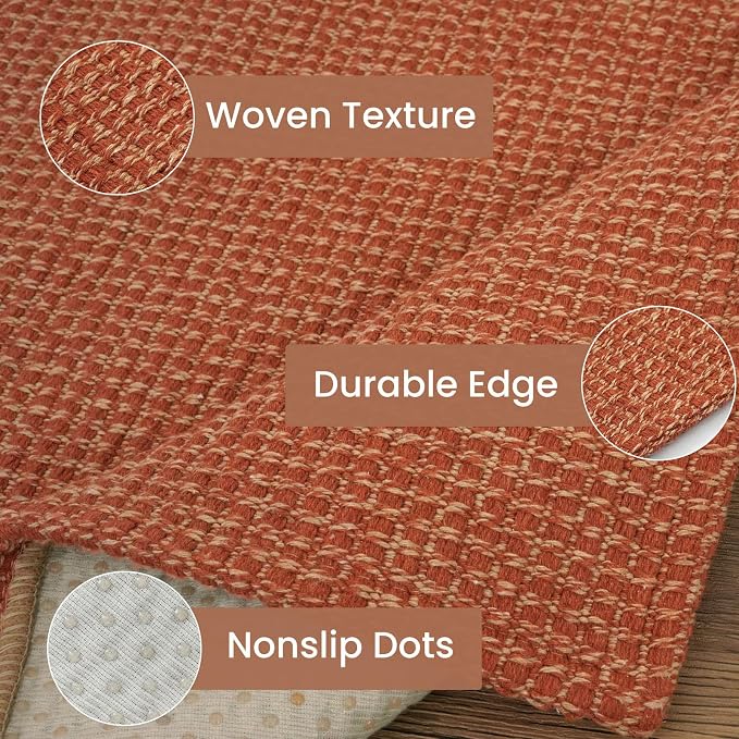IOHOUZE Washable Runner Rug 2.6x10 Non Slip Rubber Backed Long Hallway Runner - Image 5